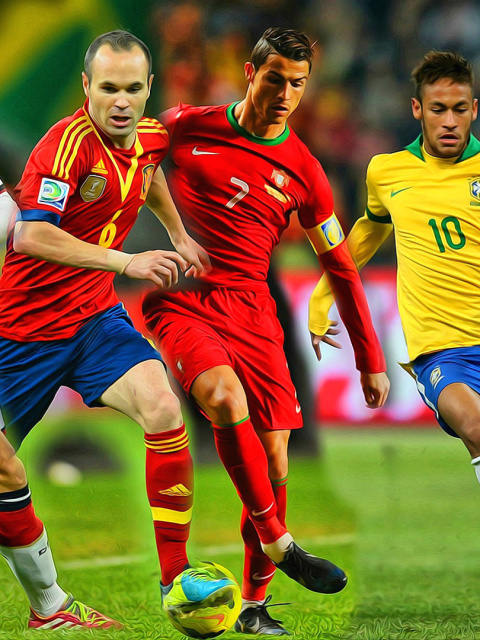 World Cup Collage wallpaper 480x640