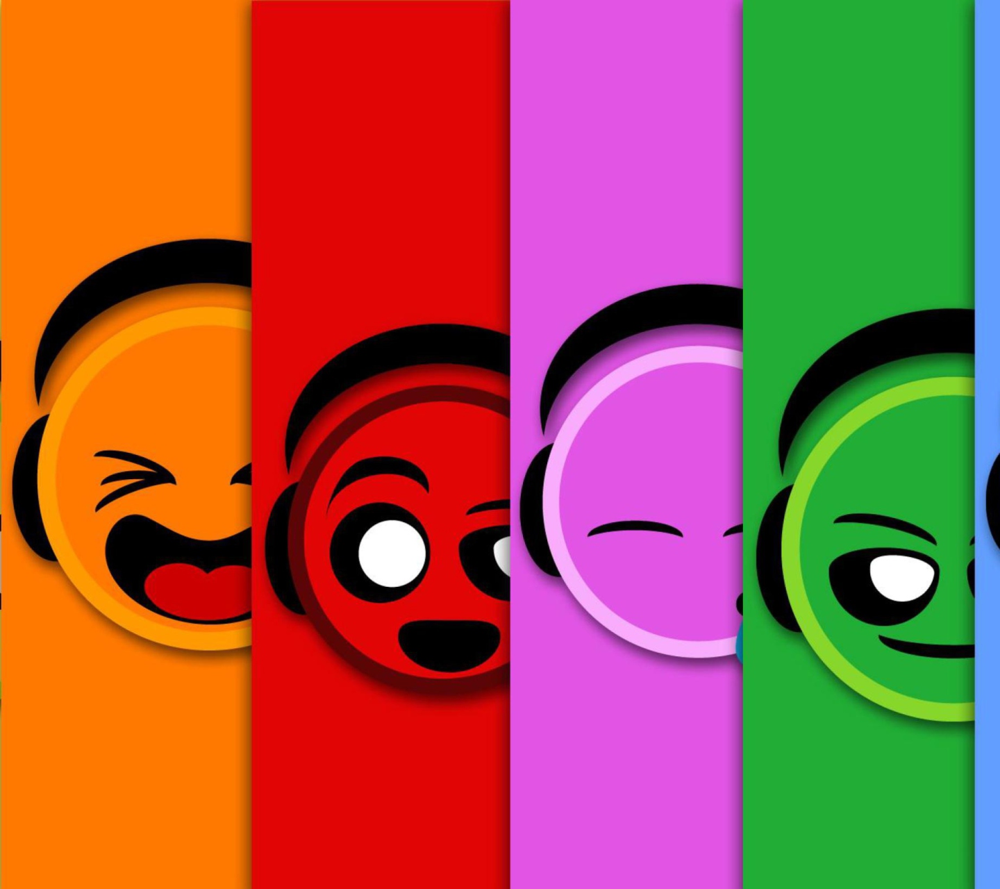 Colorful Smiles wallpaper 1440x1280