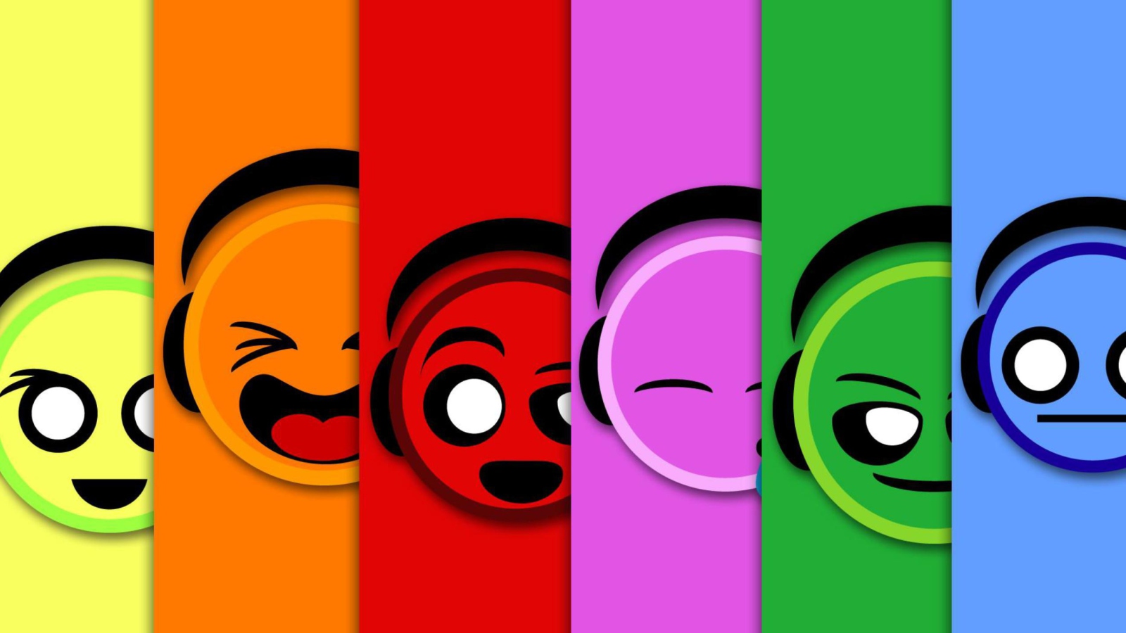 Colorful Smiles wallpaper 1600x900
