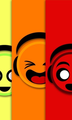 Colorful Smiles wallpaper 240x400