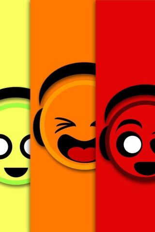 Das Colorful Smiles Wallpaper 320x480