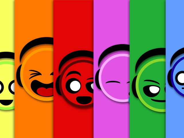 Colorful Smiles wallpaper 640x480