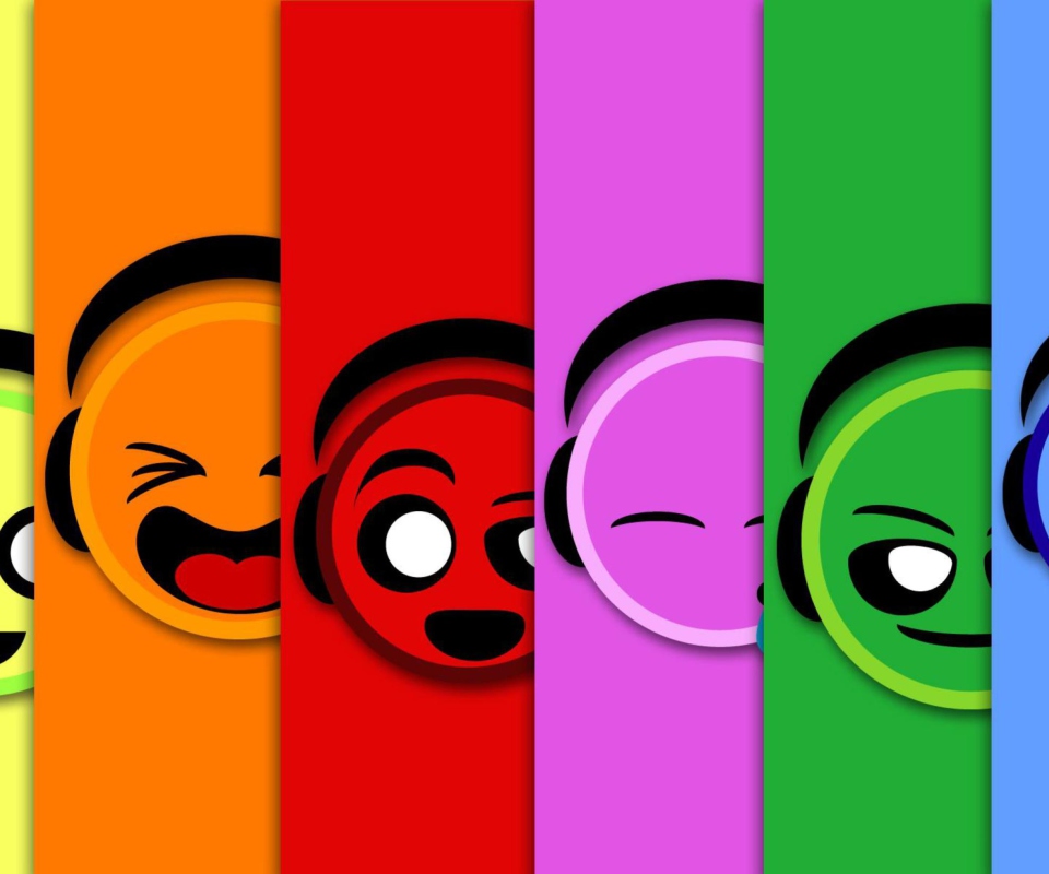 Colorful Smiles wallpaper 960x800