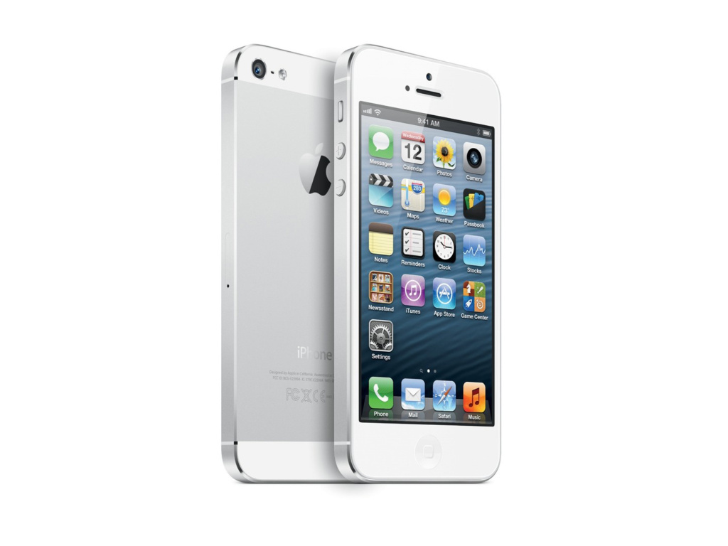 New White iPhone 5 wallpaper 1024x768