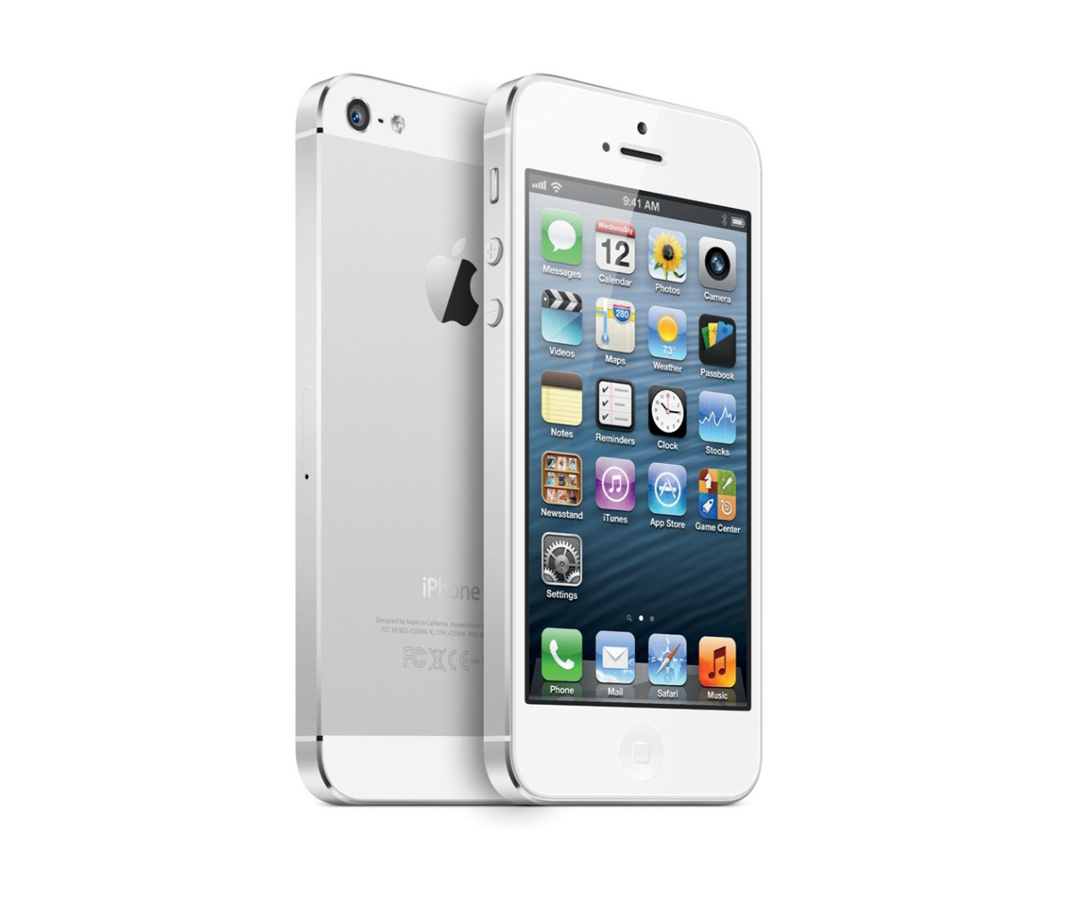 Обои New White iPhone 5 1200x1024