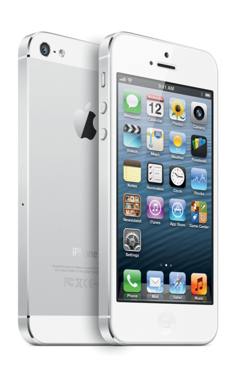 Fondo de pantalla New White iPhone 5 480x800