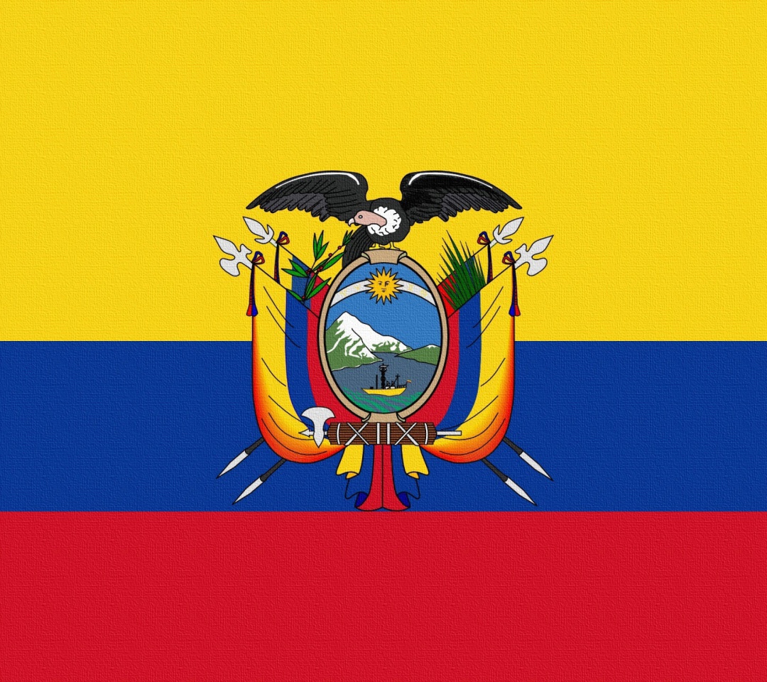 Das Ecuador Flag Wallpaper 1080x960