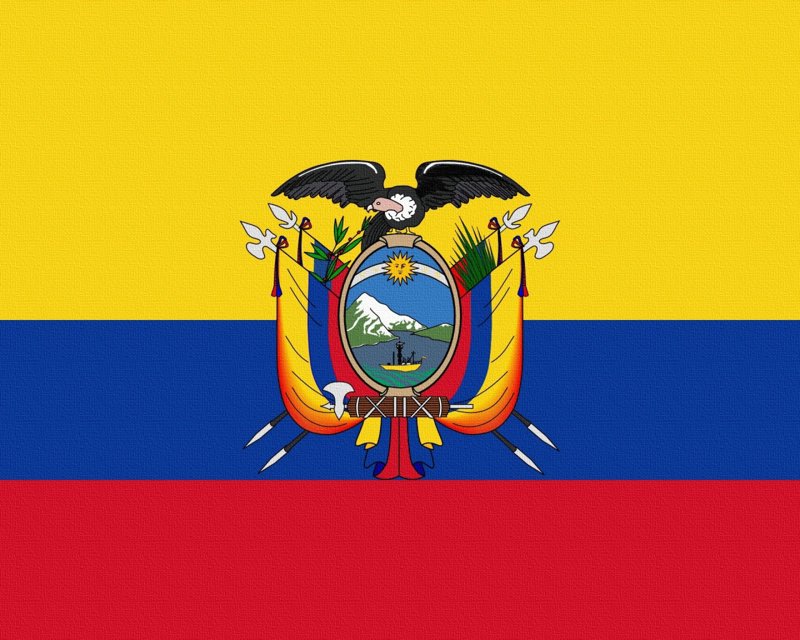 Ecuador Flag wallpaper 1600x1280