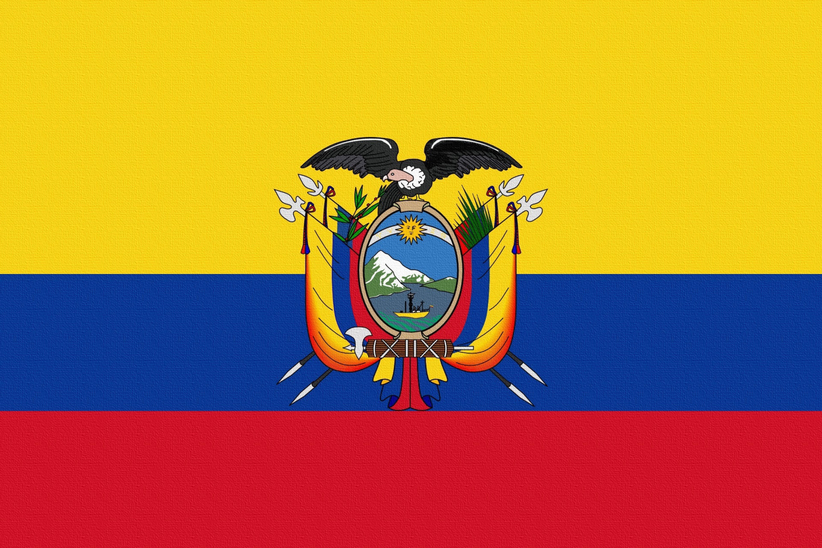 Fondo de pantalla Ecuador Flag 2880x1920