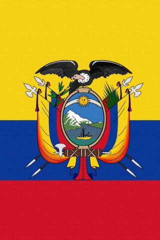 Fondo de pantalla Ecuador Flag 320x480