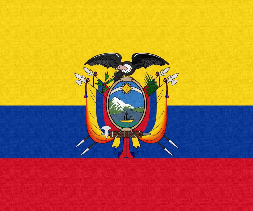 Das Ecuador Flag Wallpaper 960x800