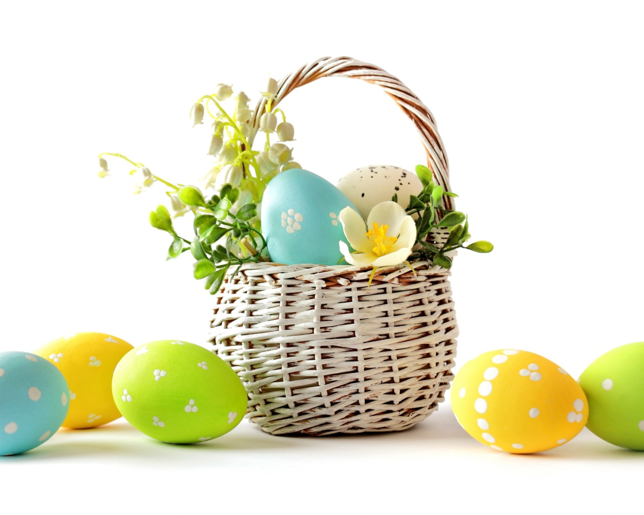Easter Basket wallpaper 1280x1024
