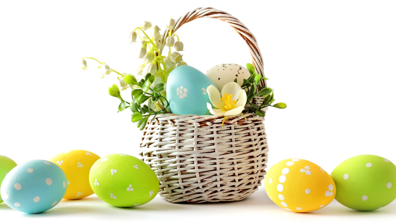 Easter Basket wallpaper 1600x900