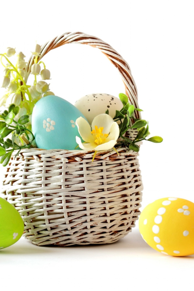 Sfondi Easter Basket 640x960