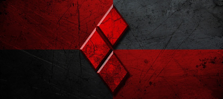 Red Rhombus wallpaper 720x320