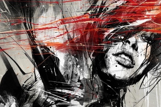 Kostenloses Woman Face Artwork Wallpaper für Sony Xperia M