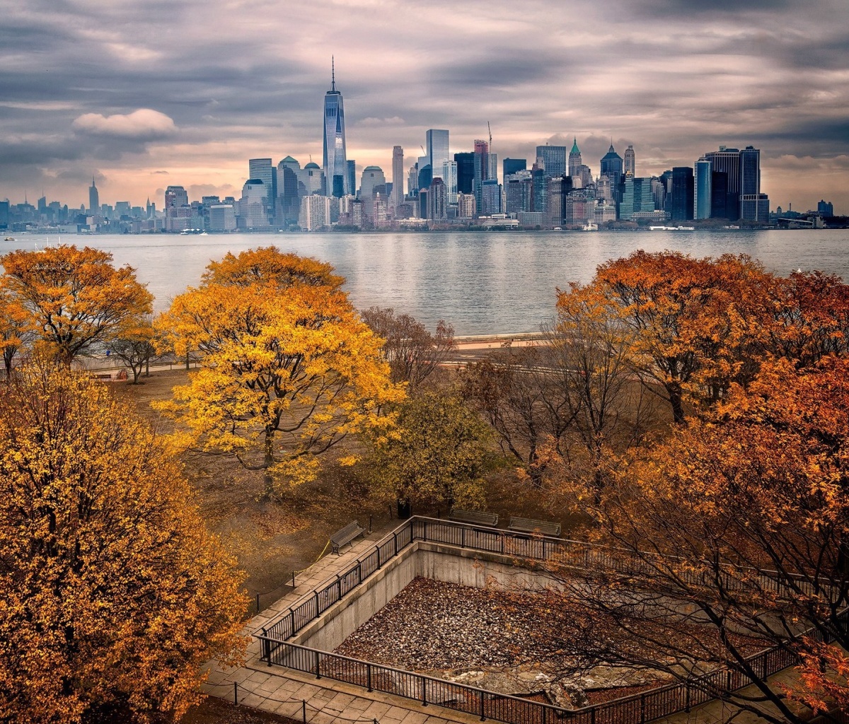 Das Manhattan Autumn Wallpaper 1200x1024