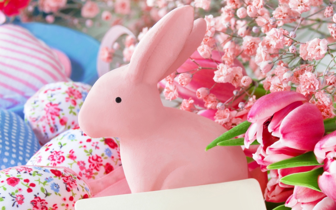 Screenshot №1 pro téma Pastel Easter Decoration 1280x800