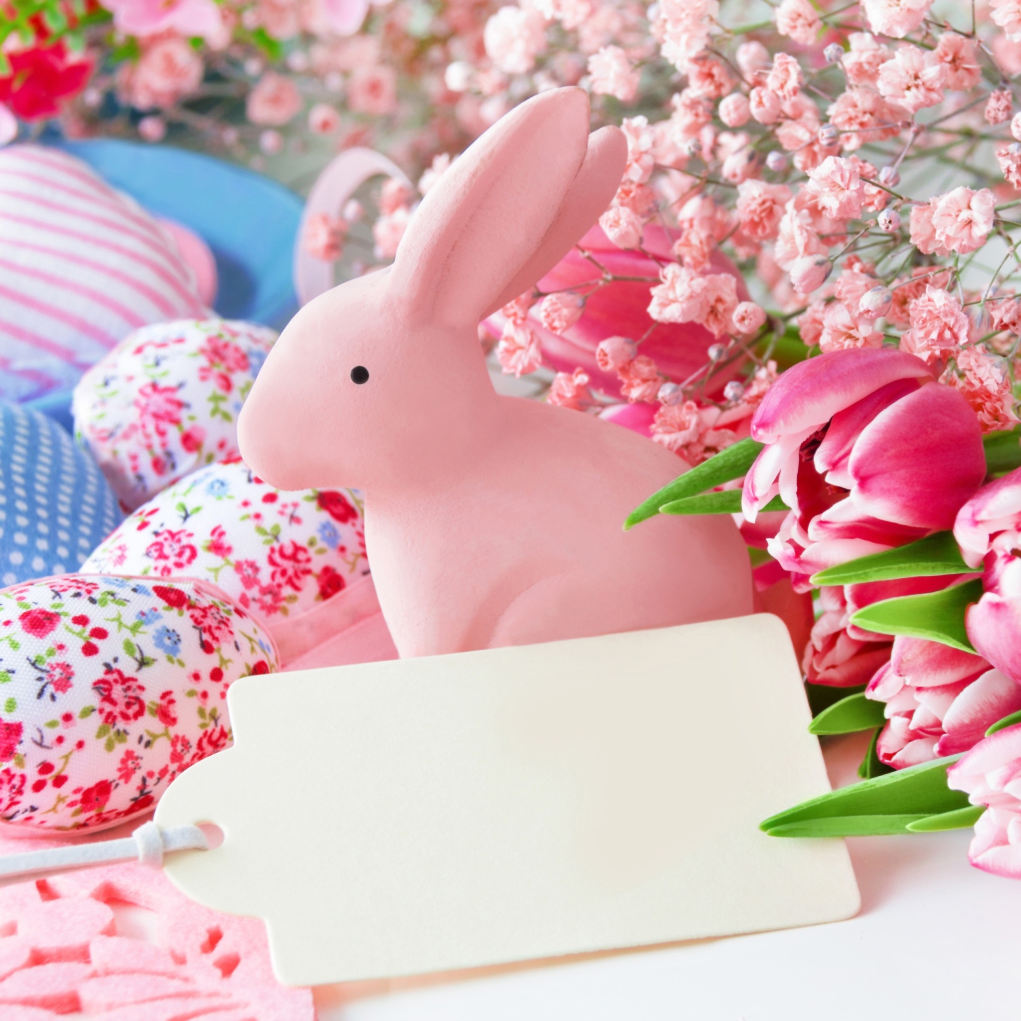 Обои Pastel Easter Decoration 2048x2048