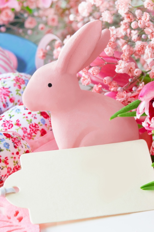 Обои Pastel Easter Decoration 640x960