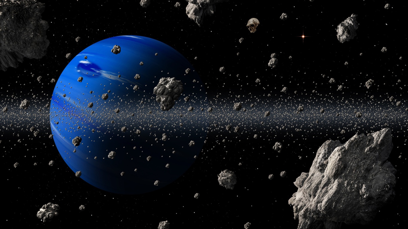 Fondo de pantalla Blue Planet 1366x768