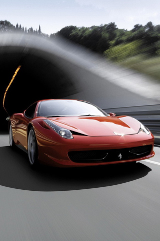 Fondo de pantalla Ferrari 458 Italia 320x480