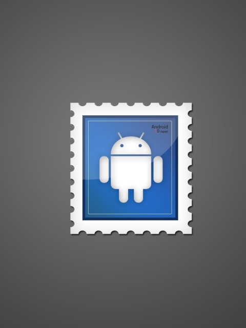 Das Android Postage Stamp Wallpaper 480x640