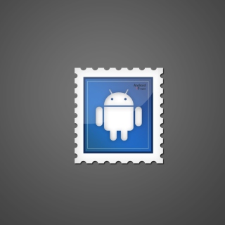 Android Postage Stamp - Obrázkek zdarma pro iPad Air