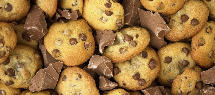 Chocolate Chip Cookies wallpaper 720x320