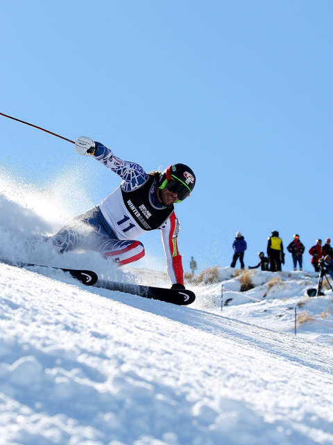 Fondo de pantalla Skiing In Sochi Winter Olympics 480x640