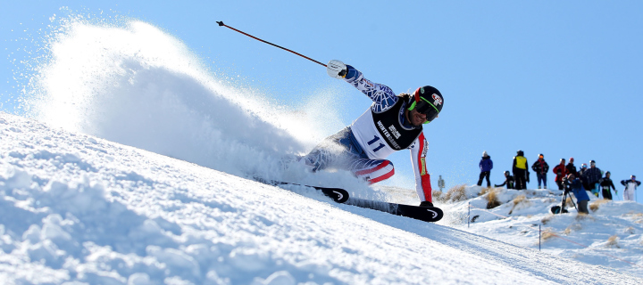 Das Skiing In Sochi Winter Olympics Wallpaper 720x320