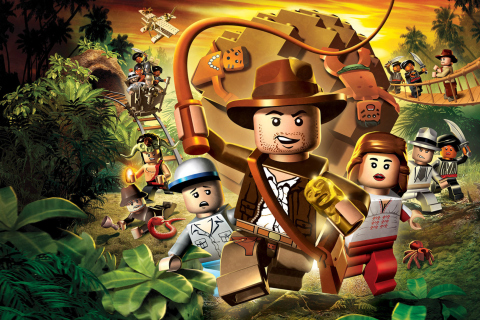 Das Lego Indiana Jones Wallpaper 480x320