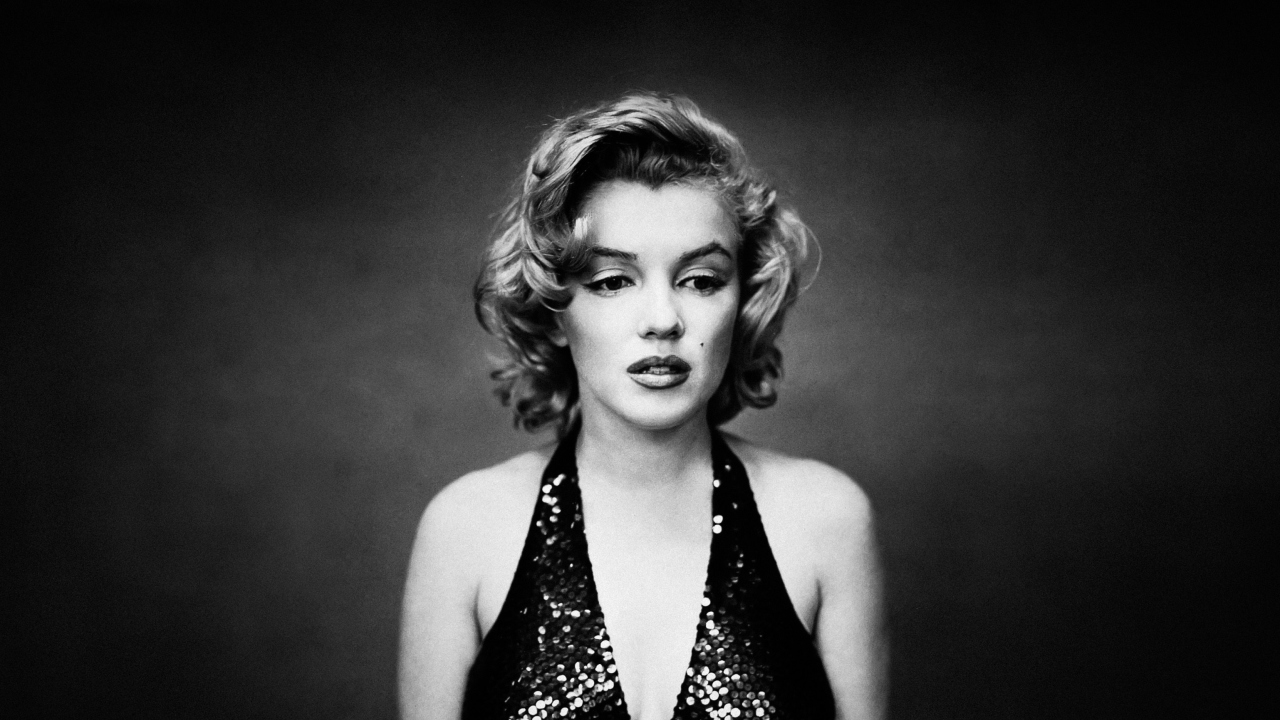 Fondo de pantalla Marilyn Monroe Monochrome 1280x720