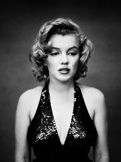Marilyn Monroe Monochrome wallpaper 240x320
