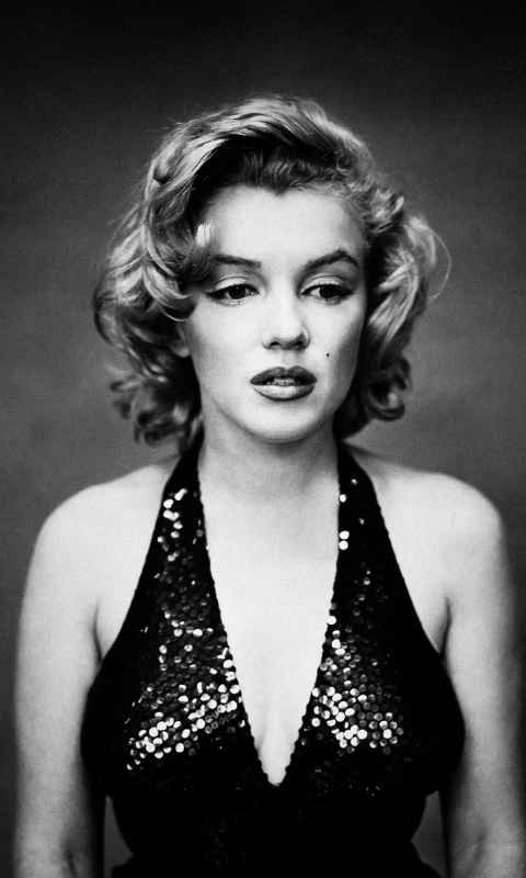 Sfondi Marilyn Monroe Monochrome 480x800