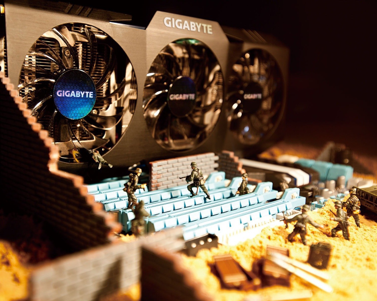 Gigabyte Motherboard wallpaper 1280x1024