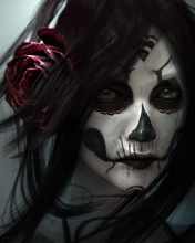 Screenshot №1 pro téma Sugar Skull Face Painting 176x220