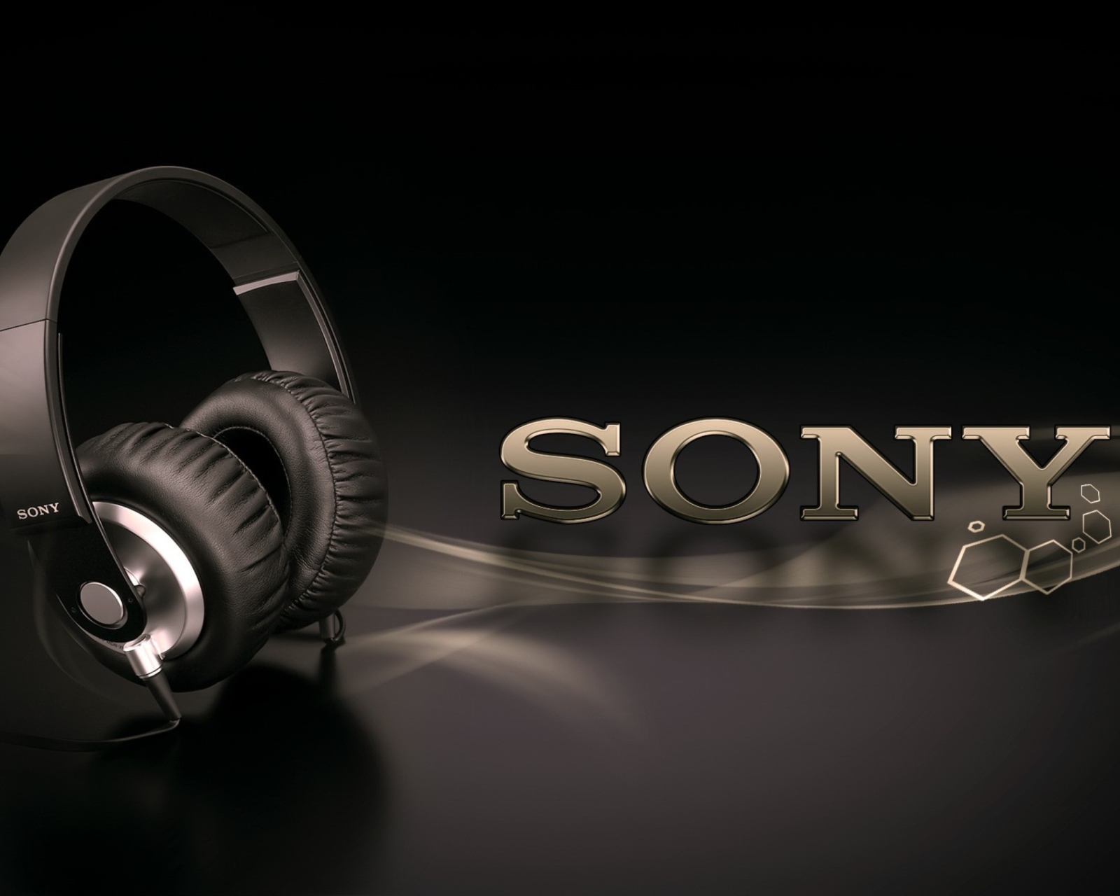 Обои Headphones Bass Sony Extra 1600x1280