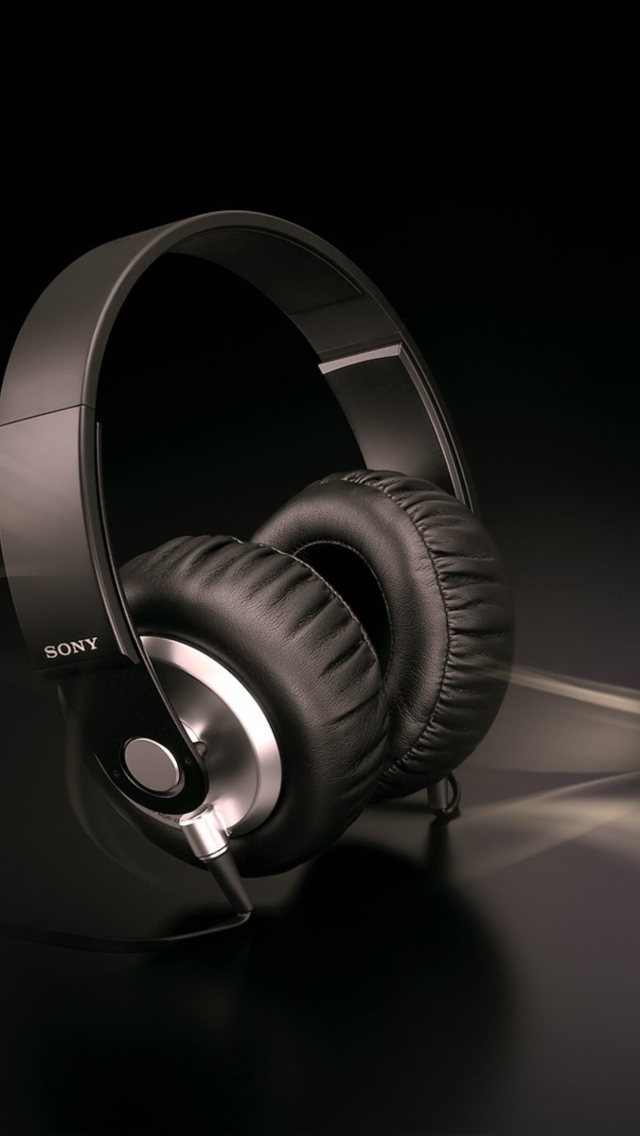 Fondo de pantalla Headphones Bass Sony Extra 640x1136