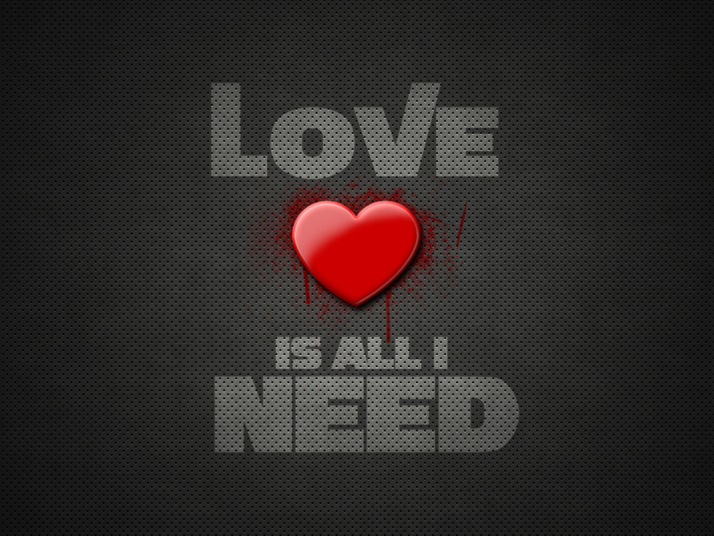 Fondo de pantalla Love Is All I Need 1024x768