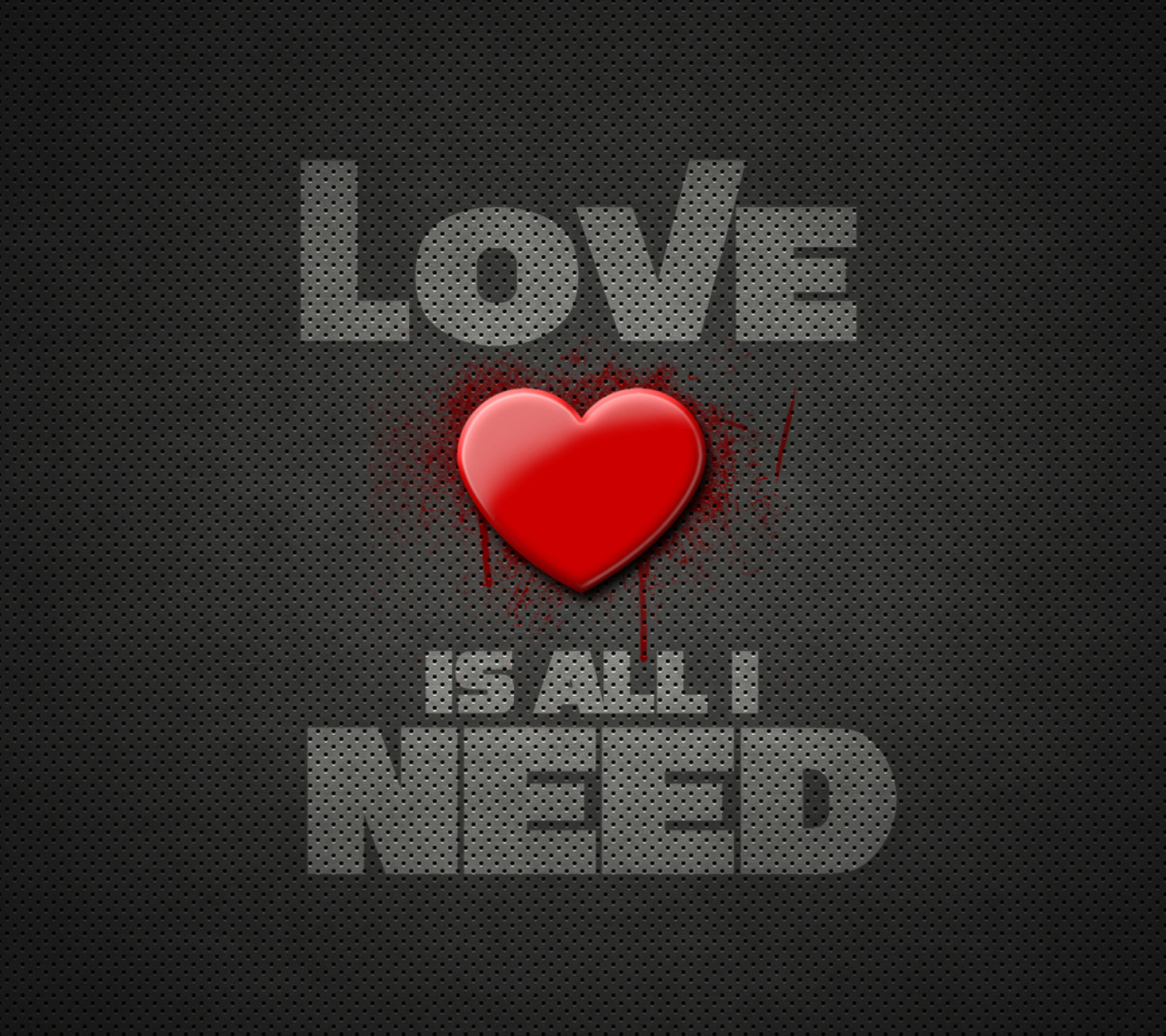 Обои Love Is All I Need 1440x1280