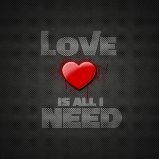 Kostenloses Love Is All I Need Wallpaper für iPad 2