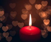 Fondo de pantalla Love Candle 176x144