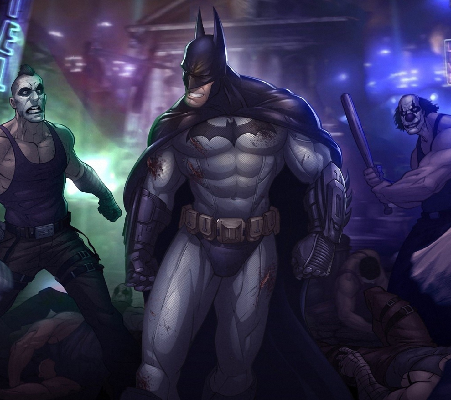 Fondo de pantalla Batman, Arkham City 1440x1280