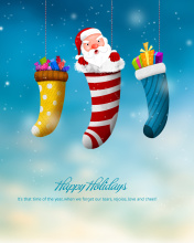 Das Merry Christmas and Happy New Year Wallpaper 176x220