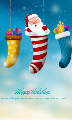 Screenshot №1 pro téma Merry Christmas and Happy New Year 240x400