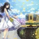 Fondo de pantalla Romantic Anime Girl 128x128