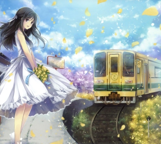 Kostenloses Romantic Anime Girl Wallpaper für 2048x2048