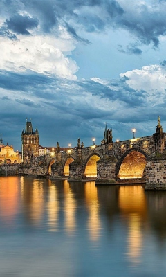 Sfondi Charles Bridge - Czech Republic 240x400