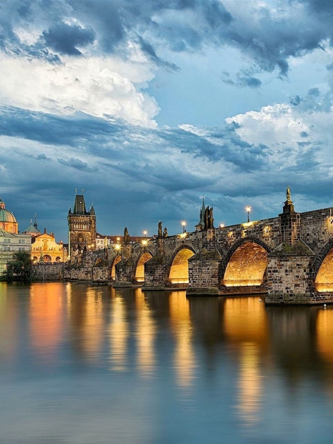 Обои Charles Bridge - Czech Republic 480x640